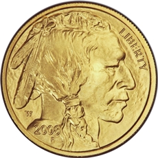 バッファロー金貨 1/10oz(オンス)｜表