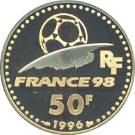 ワールドカップフランス大会記念金貨