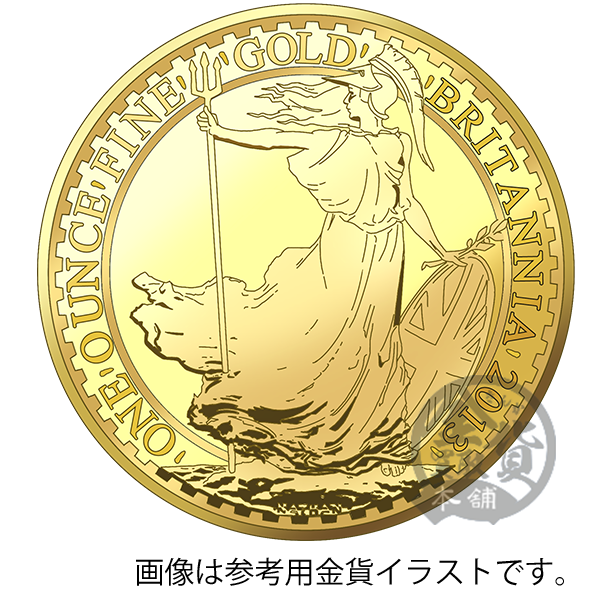 2013年以降 1oz ブリタニア金貨｜裏