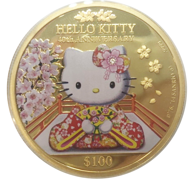 ハローキティ 誕生40周年記念金貨