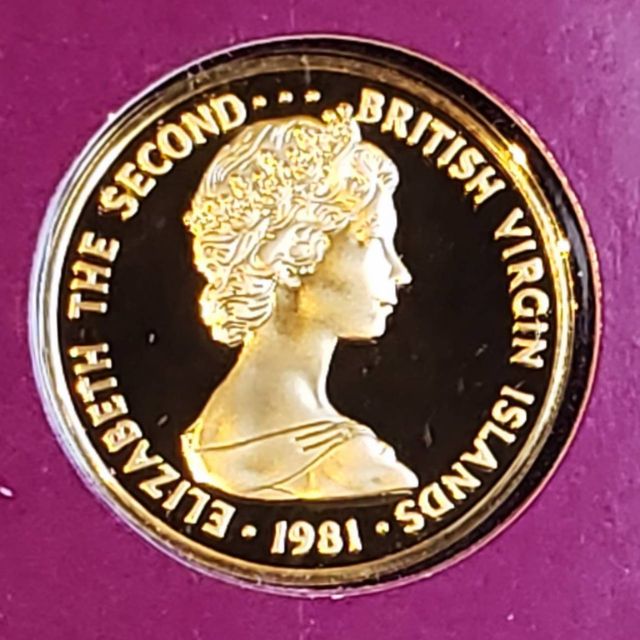 イギリス領ヴァージン諸島プルーフ金貨100ドル金貨1975年