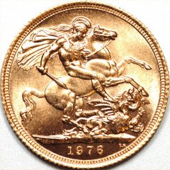 ソブリン金貨 Sovereign｜裏