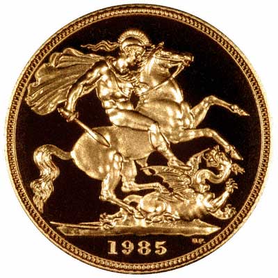 1/2ソブリン金貨 Half Sovereign｜裏