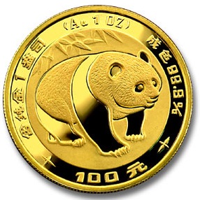 中国　パンダ金貨