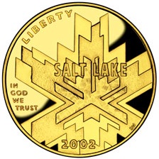 ソルトレイクシティ五輪記念5ドル金貨｜裏