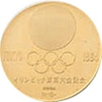 1964年東京オリンピック記念金メダル｜裏