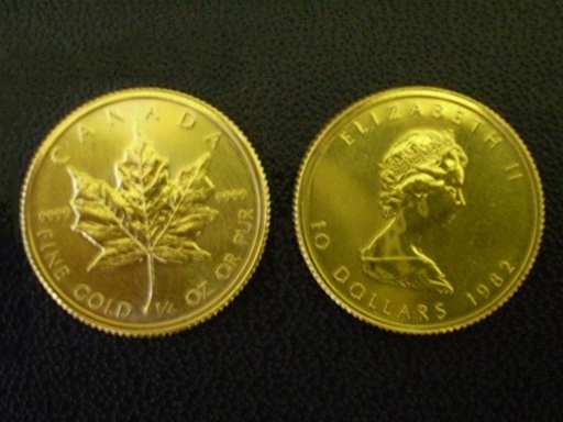 カナダ金貨：メイプルリーフ金貨