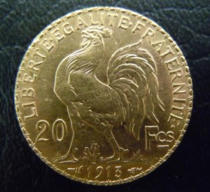 雄鶏20フラン金貨