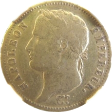 フランス帝国 1811年 ナポレオン1世 40フラン金貨｜表