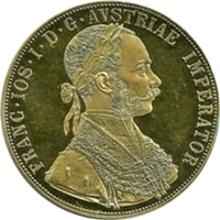オーストリア 4ダカット金貨 表