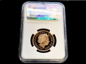 2003年 イギリス ソブリン金貨　表面