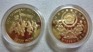 ソウルオリンピック記念金貨 25000ウォン プルーフ金貨