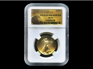 2009年 ウルトラハイレリーフ金貨 MS70