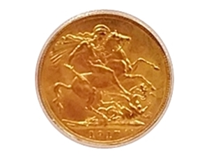 1917年 カナダ ソブリン金貨 ジョージ5世　裏面