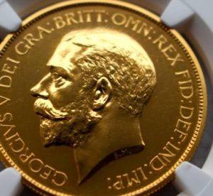 ジョージ5世の5ポンドプルーフ金貨