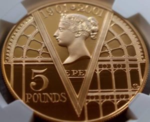 ヴィクトリア女王　5ポンド金貨