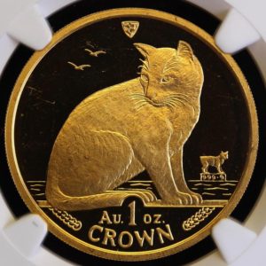 【外国プレミア金貨】かわいい猫の金貨、マン島キャット｜金貨買取本舗