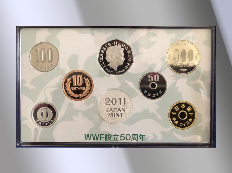 WWF設立50周年」50ペンス記念銀貨幣発行！｜金貨買取本舗