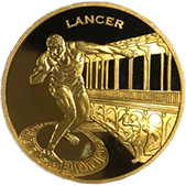 第9回世界陸上競技選手権 パリ大会公式記念コイン 20ユーロ金貨 スロ ーワー／LANCER｜表