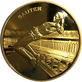 第9回世界陸上競技選手権 パリ大会公式記念コイン 20ユーロ金貨 ジャンパー／SAUTER｜表