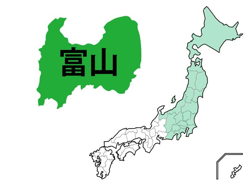 富山県地図