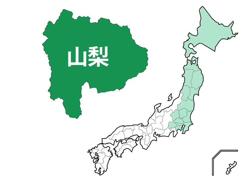 山梨県地図