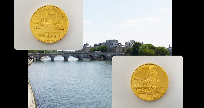 第9回世界陸上パリ大会公式記念金貨