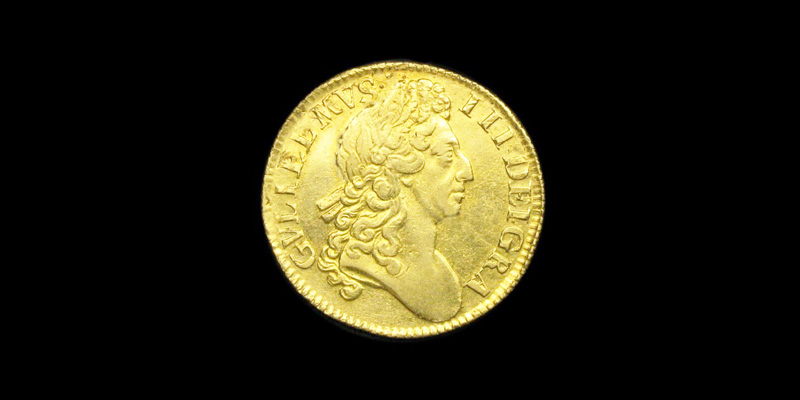 ウィリアム3世金貨表面