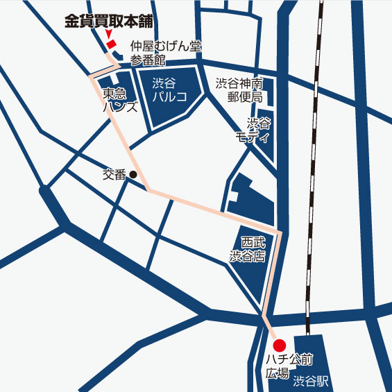 渋谷店周辺地図